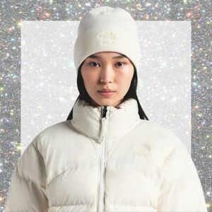 The North Face X SKIMS Beanie in Bone OS NWT!